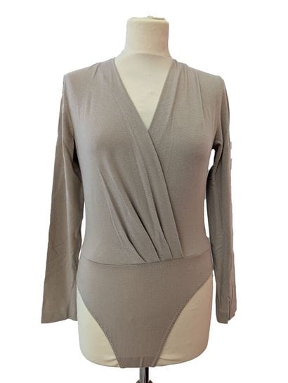MAX MARA
Beige Lycra bodysuit with long sleeves...