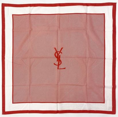 YVES SAINT LAURENT
A set of two scarves:...