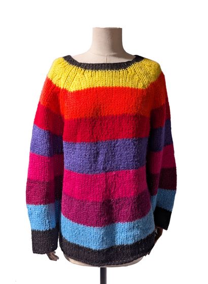 BA&SH
Chunky-knit sweater with multicolored...
