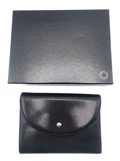 MONTBLANC
Black grained leather wallet and...