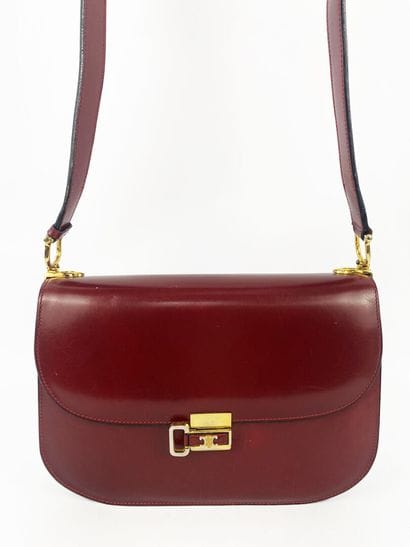 CELINE, circa 1975–1978
Bordeaux-colored...