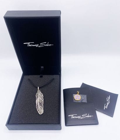 THOMAS SABO
PLUME pendant necklace. 
Marked...