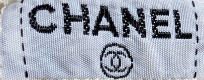 CHANEL
Off-white silk satin blouse, loose...