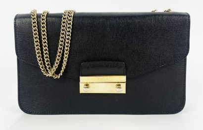FURLA
Small black bag, push-button clasp...