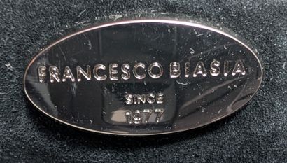 FRANCESO BIASIA 
Black leather bag with a...