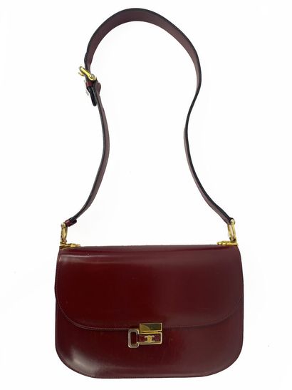 CELINE, circa 1975–1978
Bordeaux-colored...