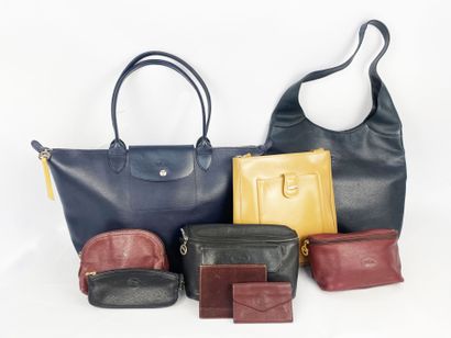 LONGCHAMP
Set of leather goods including...