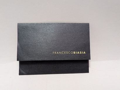 FRANCESO BIASIA 
Black leather bag with a...