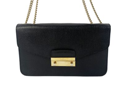 FURLA
Small black bag, push-button clasp...