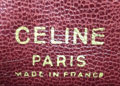 CELINE
Burgundy leather crossbody bag with...