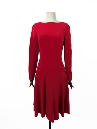 MICHAEL KORS
Red mid-length wool dress, fitted...