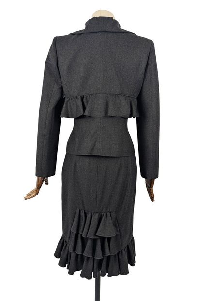 VALENTINO
Two-piece gray wool and cashmere...
