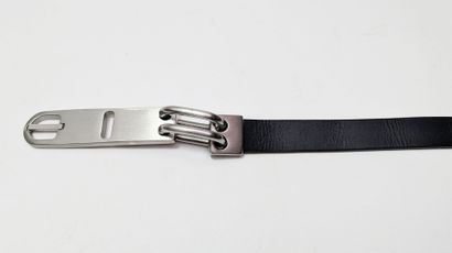 RICK OWENS
Black leather belt with an elongated...