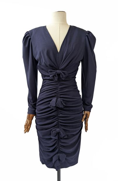 NARAKAS Paris
Navy blue jersey dress with...