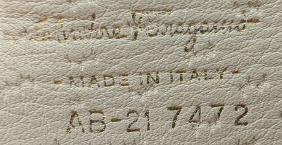 SALVATORE FERRAGAMO
White grained leather...