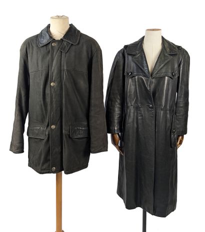 A combination of two leather coats: 
- CHARLEY...