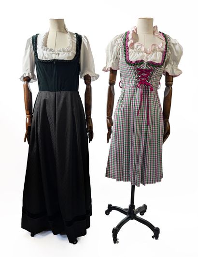 SET OF 2 DIRNDLS (traditional attire from...
