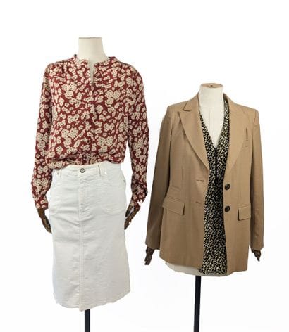 GERARD DAREL
4-piece set:
- Beige wool blazer,...