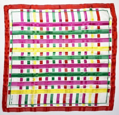 COURREGES Paris
Two silk chiffon scarves.
85...