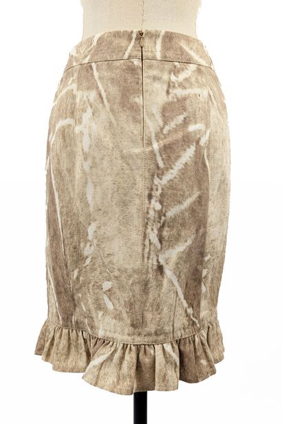 MAX MARA
Cotton skirt with a beige print...