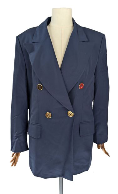 GUY LAROCHE
Navy blue pure wool double-breasted...