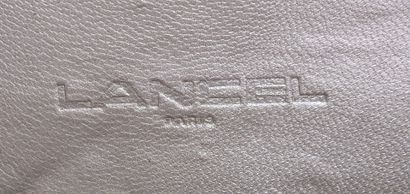 LANCEL
White leather sandals with low heels...