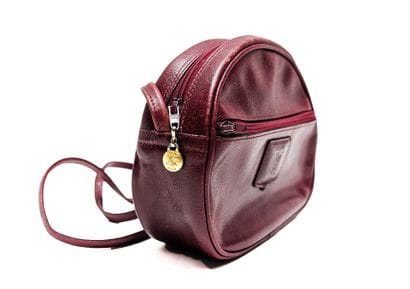 CELINE
Burgundy leather crossbody bag with...