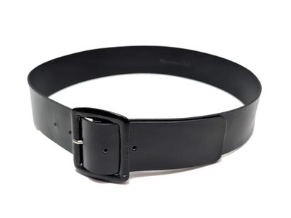 MASSIMO DUTTI
Black patent leather belt with...