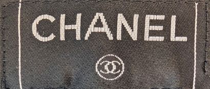 CHANEL
Straight-cut black wool skirt with...