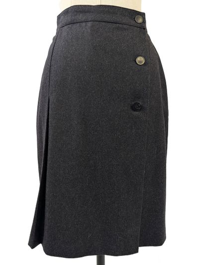 MAX MARA
Gray wool and cashmere wrap skirt...