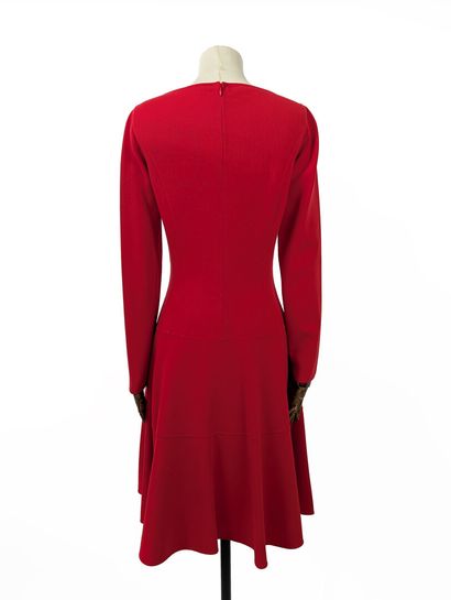 MICHAEL KORS
Red mid-length wool dress, fitted...