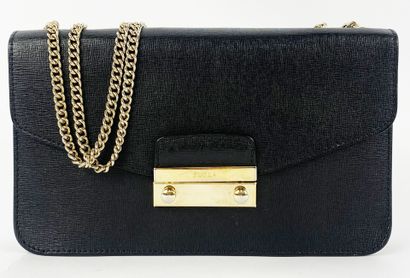 FURLA
Small black bag, push-button clasp...