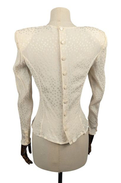 VALENTINO - Miss V
Ecru crinkled wrap-style...