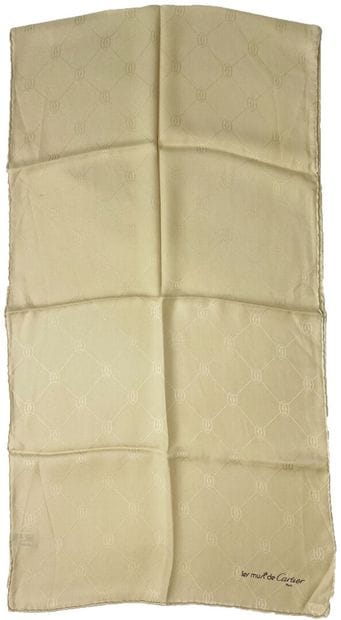 MUST DE CARTIER
Beige silk scarf or shawl...