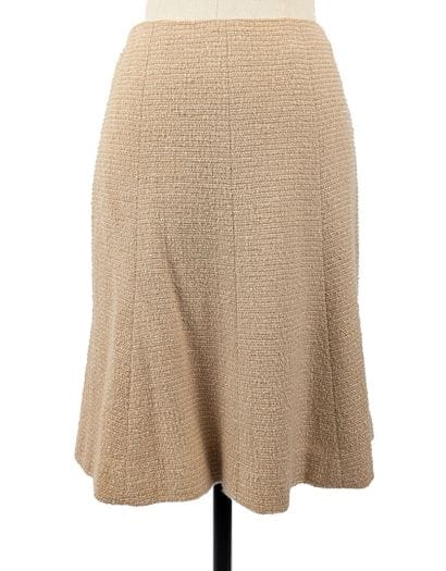 CHANEL
Beige tweed-style wool skater skirt,...