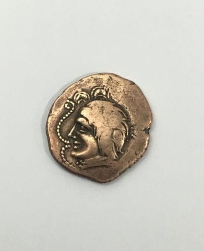 Gauloises. Pictones Statère or cuivré (6,61gr)...