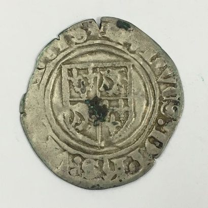 DAUPHINE. LOUIS II Dauphin (1440-1455) Demi-blanc...