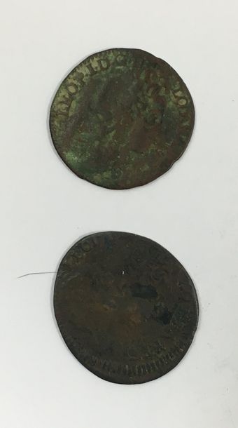 LORRAINE. LEOPOLD 1st Duke (1697-1729) Liards...