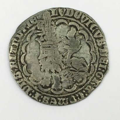 FLANDERS. LOUIS II de MALE (1346-1384) Double...