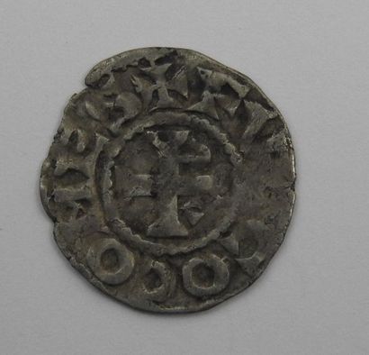 ANJOU. FOULQUES V (1109-1129) Denier (Dupl....