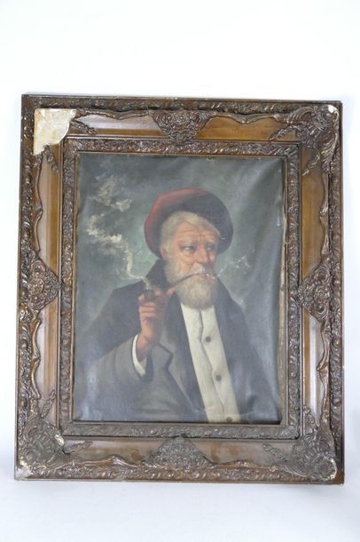 Ecole du XXème siècle : Portrait d'homme...