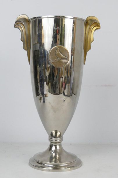 GRANDE COUPE sur piédouche de tir aux pigeons...