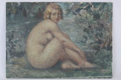 Pascal JOUBERT DE LA MOTHE (XXe): Femme nue...