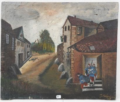 J. AUBARET (XIXème siècle). La charge de...