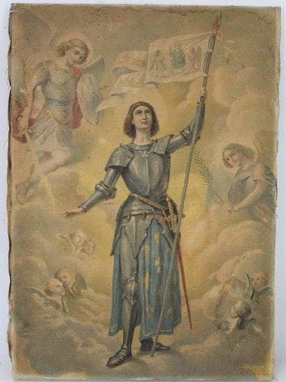 Ecole française du XIXème siècle : Jeanne...