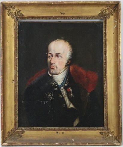 Ecole française du XIXème siècle : Portrait...