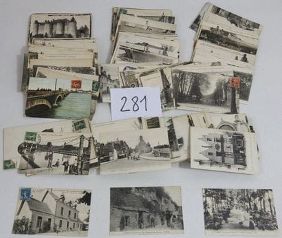 INDRE et LOIRE (37) - LOT de 346 CPA en TBE....
