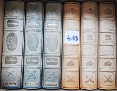 Lot comprenant : - Montaigne. Essais. Chants...