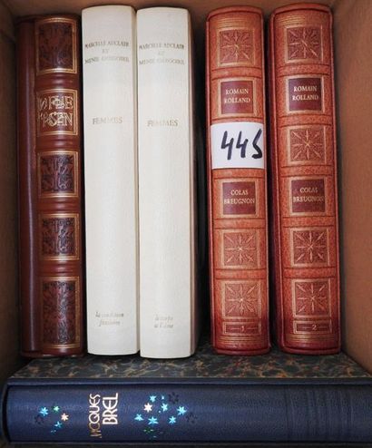 Litterature. Romain Rolland, Jacques Brel,...