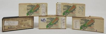 Lot de 5 boites de plaques photos stereoscopiques...